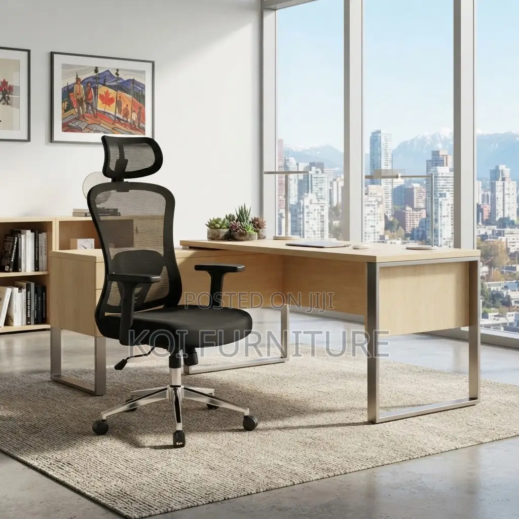 Office Chairs; Ergonomic Black Style Senate Office Mesh Chairs