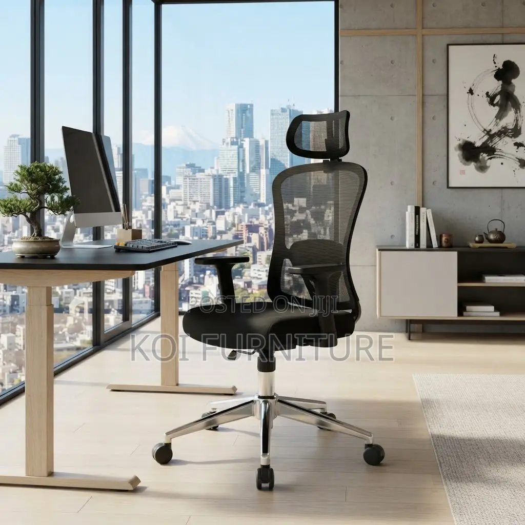 Office Chairs; Ergonomic Black Style Senate Office Mesh Chairs