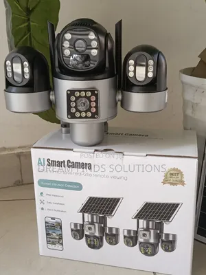 NovaEye Ultra: Triple-Lens 360° AI Solar Surveillance System