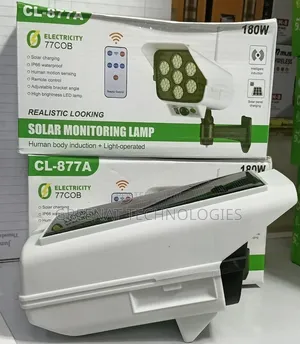 180W Solar Monitoring Lamp - CCTV Dummy Design