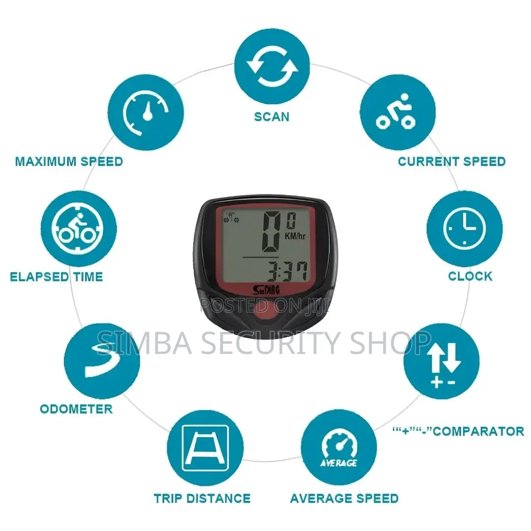 Bicycle Speedometer Odometer Bike Computer Wired Cycling Digital Watch