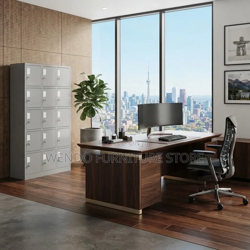 Office Cabinet; Urban Office Storage Cabinet With 15 Key Drawers