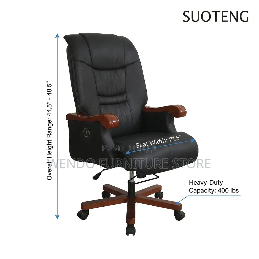 Office Chairs; Heavy Cushioned Executive Directors High Back Chairs