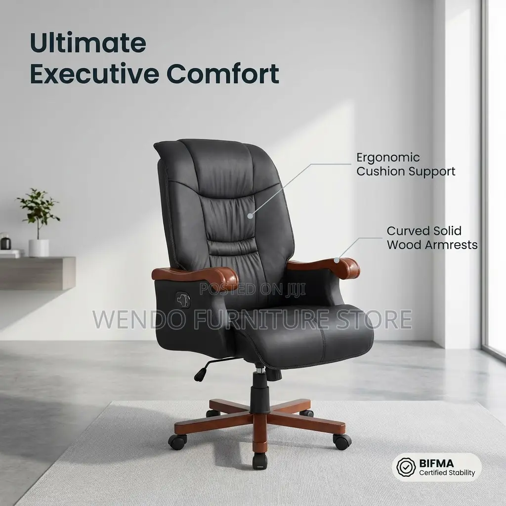 Office Chairs; Heavy Cushioned Executive Directors High Back Chairs