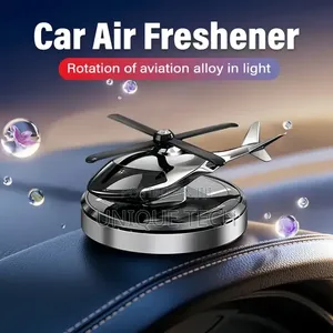 Solar Powered Helicopter Air Freshener With Rotating Propeller