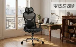 Office Chairs; Ergonomic High Backrest Office Fabric Recliner Chairs