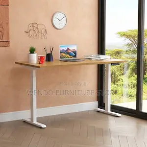 Office Desk; 1200mm Electric Adjustable Power Enabled Office Desk