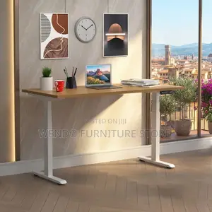 Office Desk; 1200mm Electric Adjustable Power Enabled Office Desk