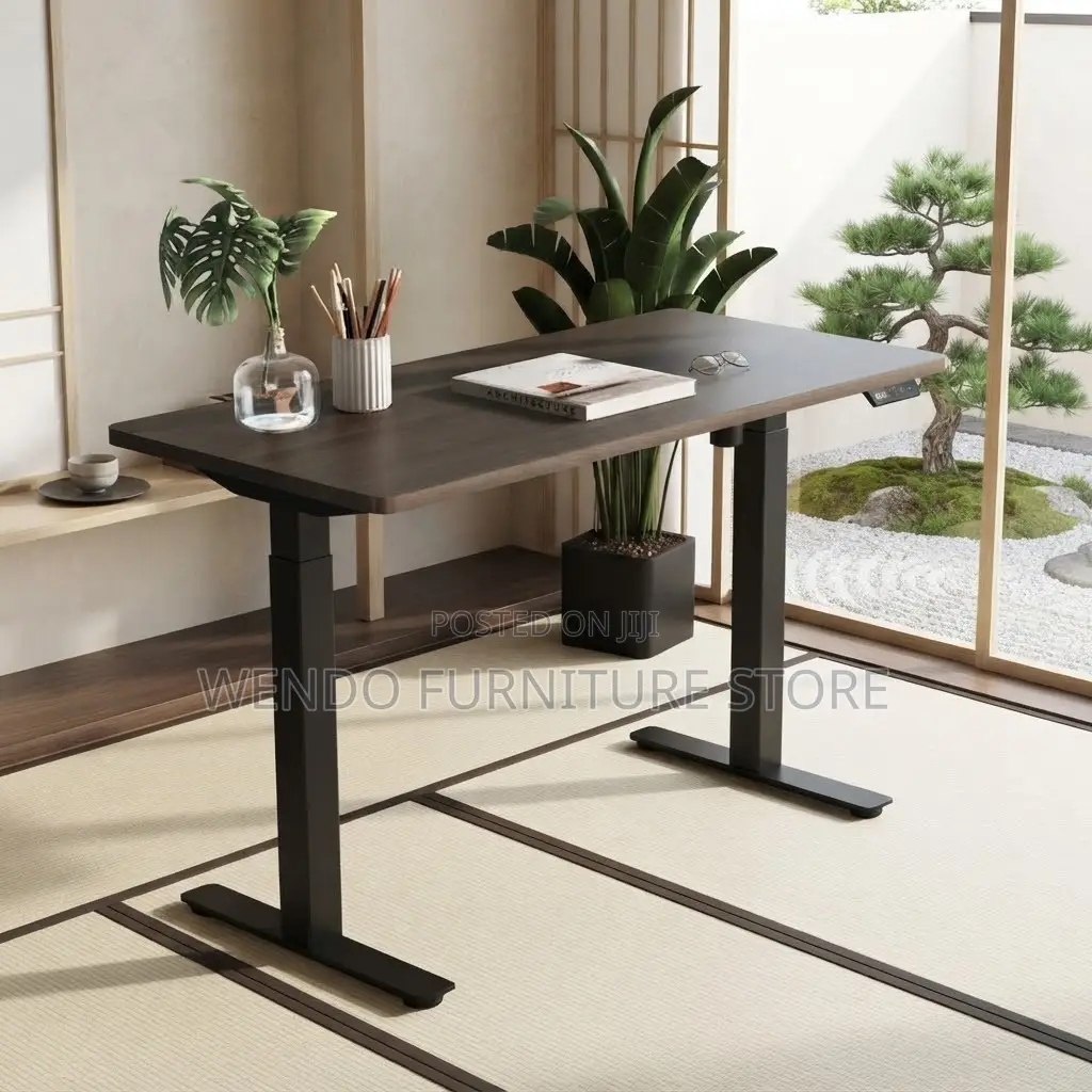 Office Desk; 1200mm Electric Adjustable Power Enabled Office Desk