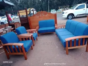 Open Sofa Set Blue  Color