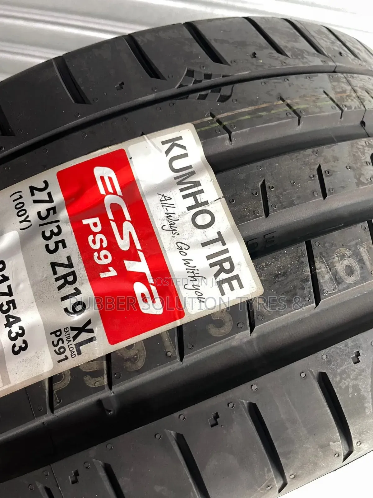 275 /35 R19 Kumho Tyres 100y Xl Escta Ps91 Made in Korea