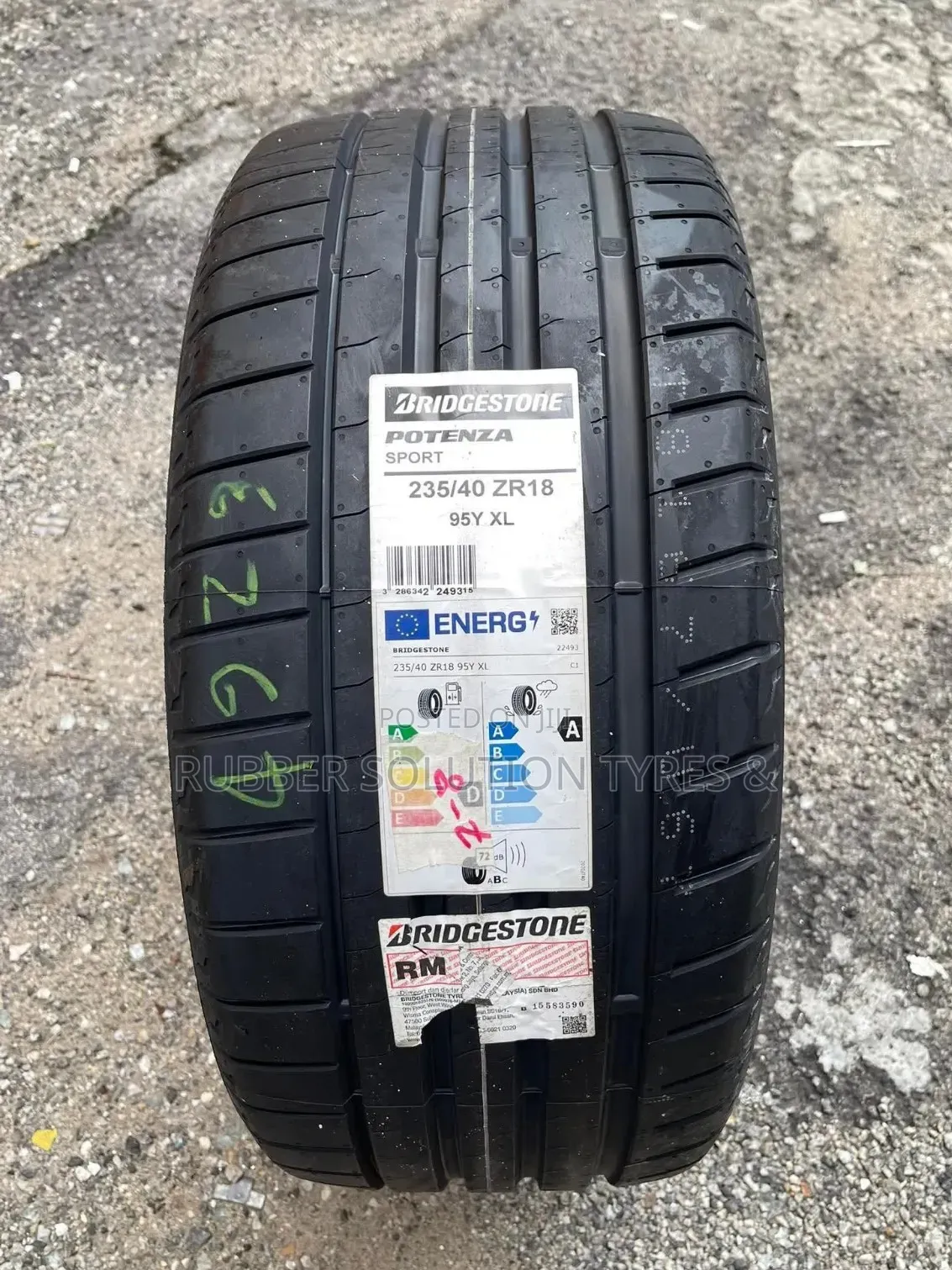 235 /40 R18 Bridgestone Tyres 95y Xl Potenza Sport