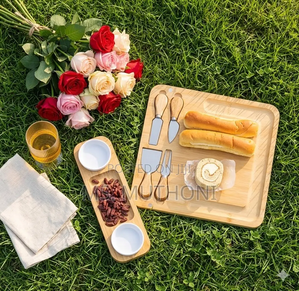 Elegant Bamboo Charcuterie Serving Platter