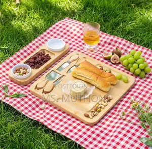 Elegant Bamboo Charcuterie Serving Platter