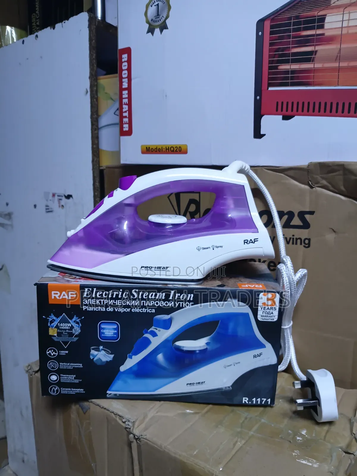 RAF Electric Steam Iron 1400W