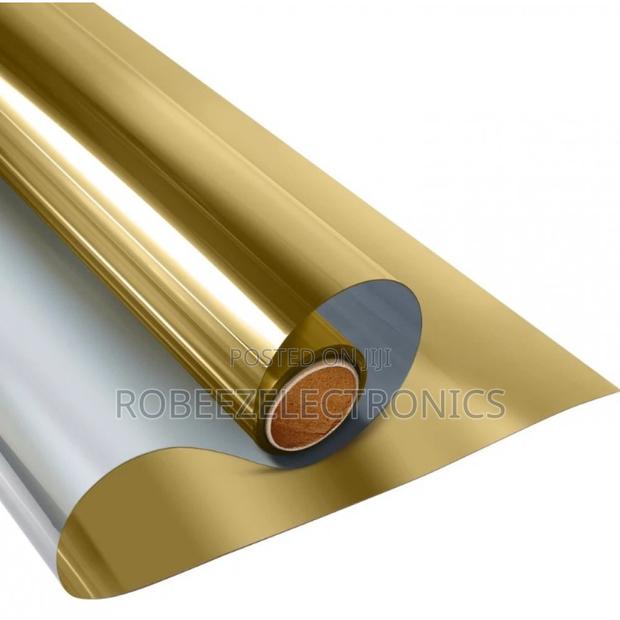 Gold and Silver Reflective Mylar Film Roll (5ft X 80ft/1.5m X 19m) - main view