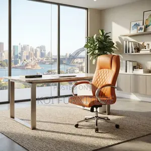 Office Chairs; Reclining Brown Leather Chair for Office Managers