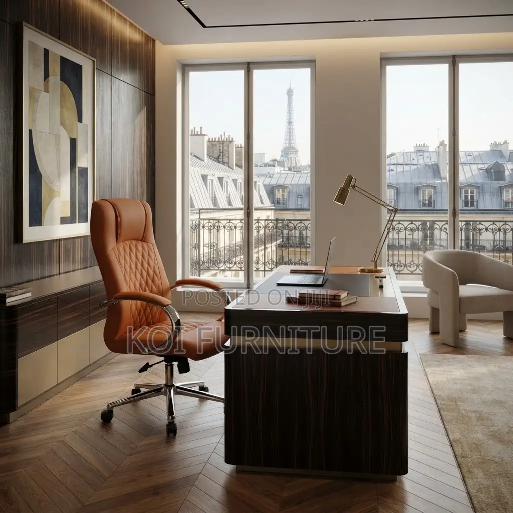 Office Chairs; Reclining Brown Leather Chair for Office Managers