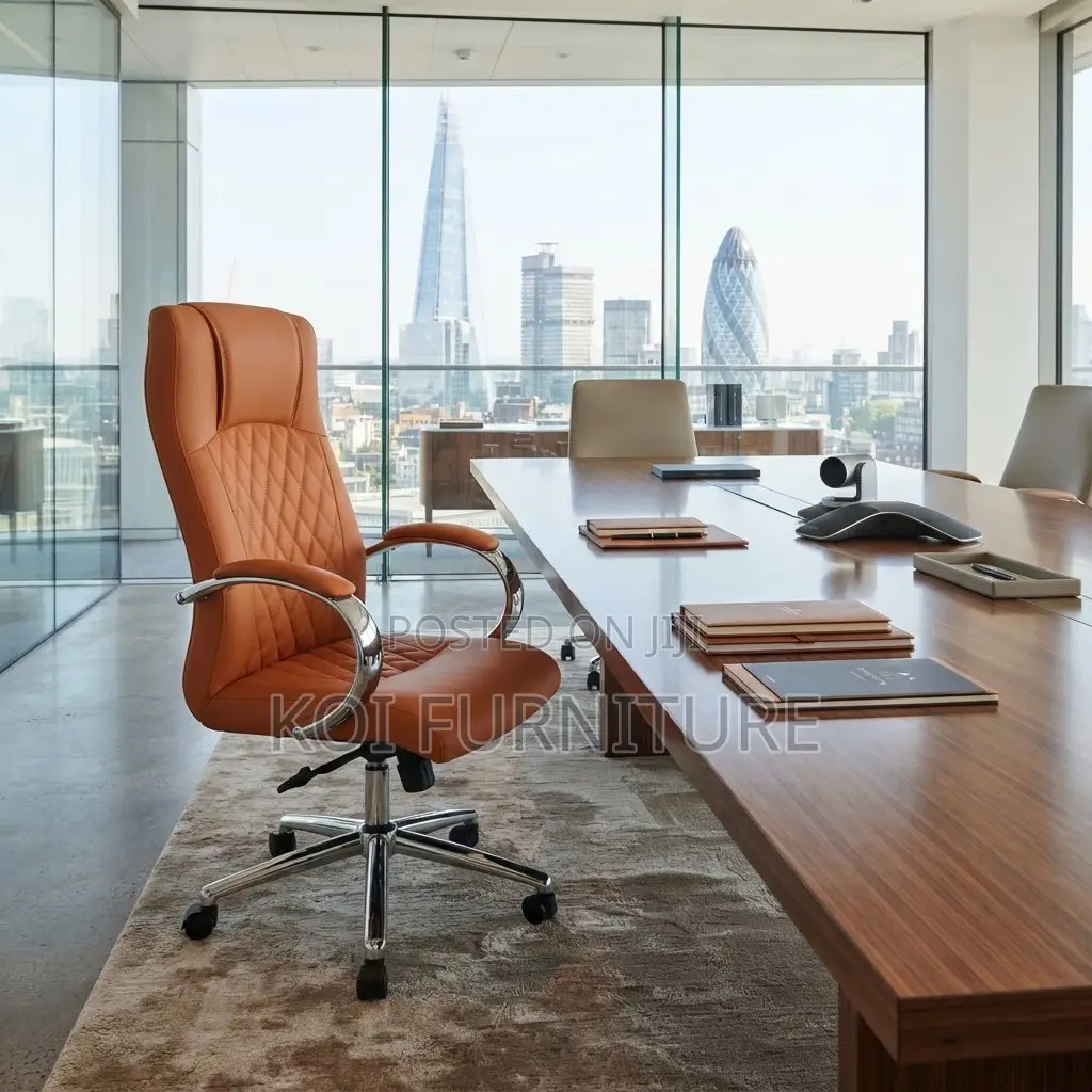 Office Chairs; Reclining Brown Leather Chair for Office Managers