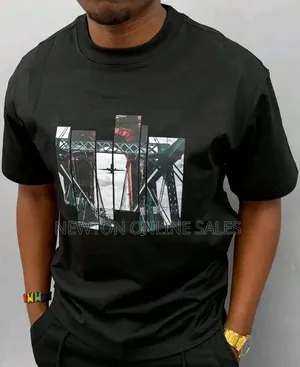 Mens Bridge Graphic T-Shirt Heavy Cotton Streetwear-M2xl