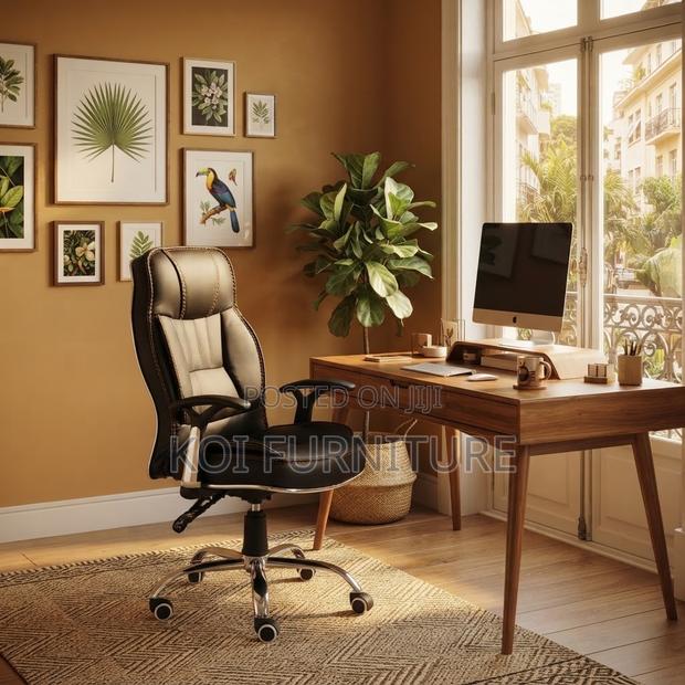 Office Chairs; Leather Strong Recliner Office Craars Chairs - thumbnail 9
