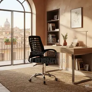 Office Chairs; Mesh Strong Armed Fabric Seat With Starbase