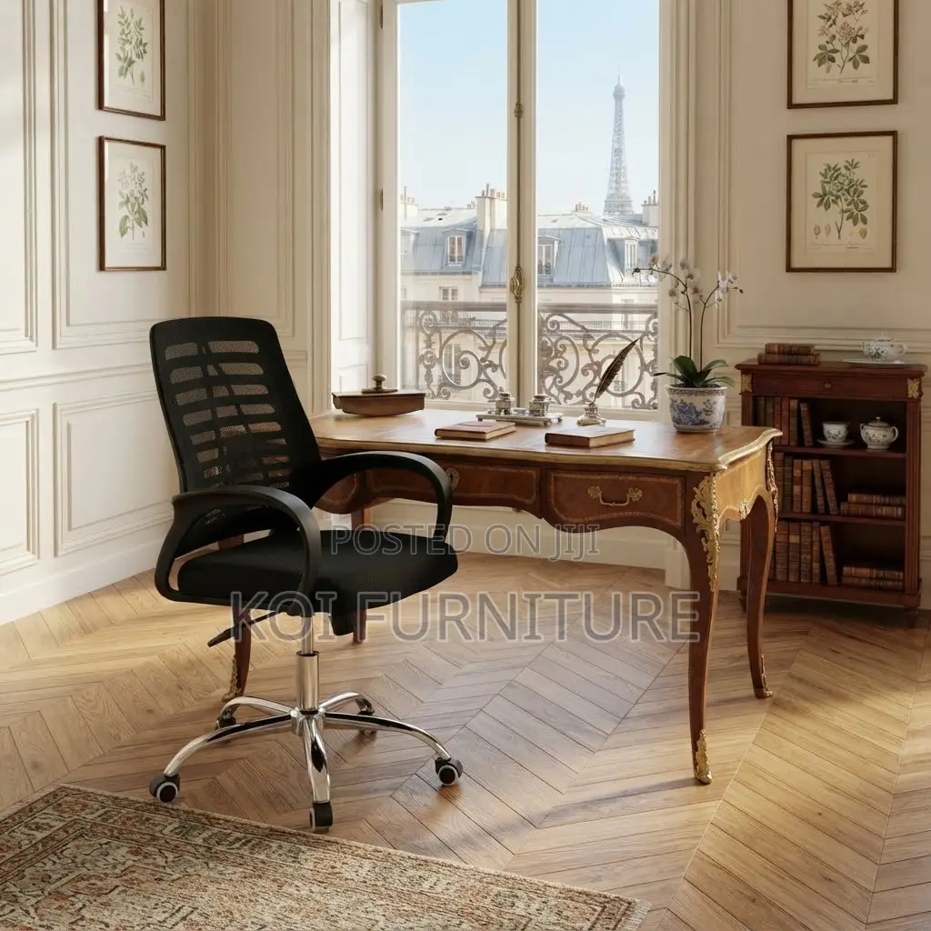 Office Chairs; Mesh Strong Armed Fabric Seat With Starbase