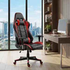Office Chairs; Red-Black Leather Ergonomic Digital Gaming Seats