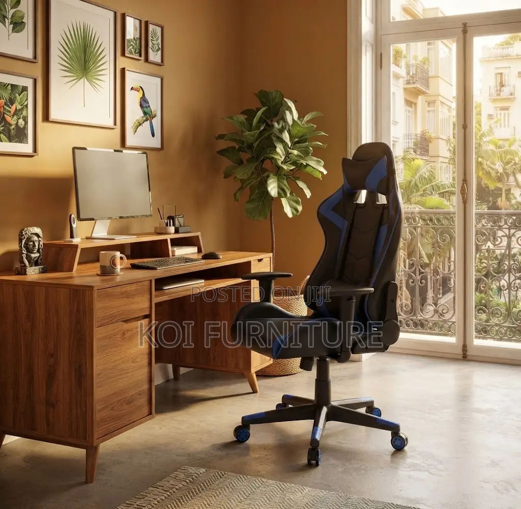 Office Chairs; Red-Black Leather Ergonomic Digital Gaming Seats