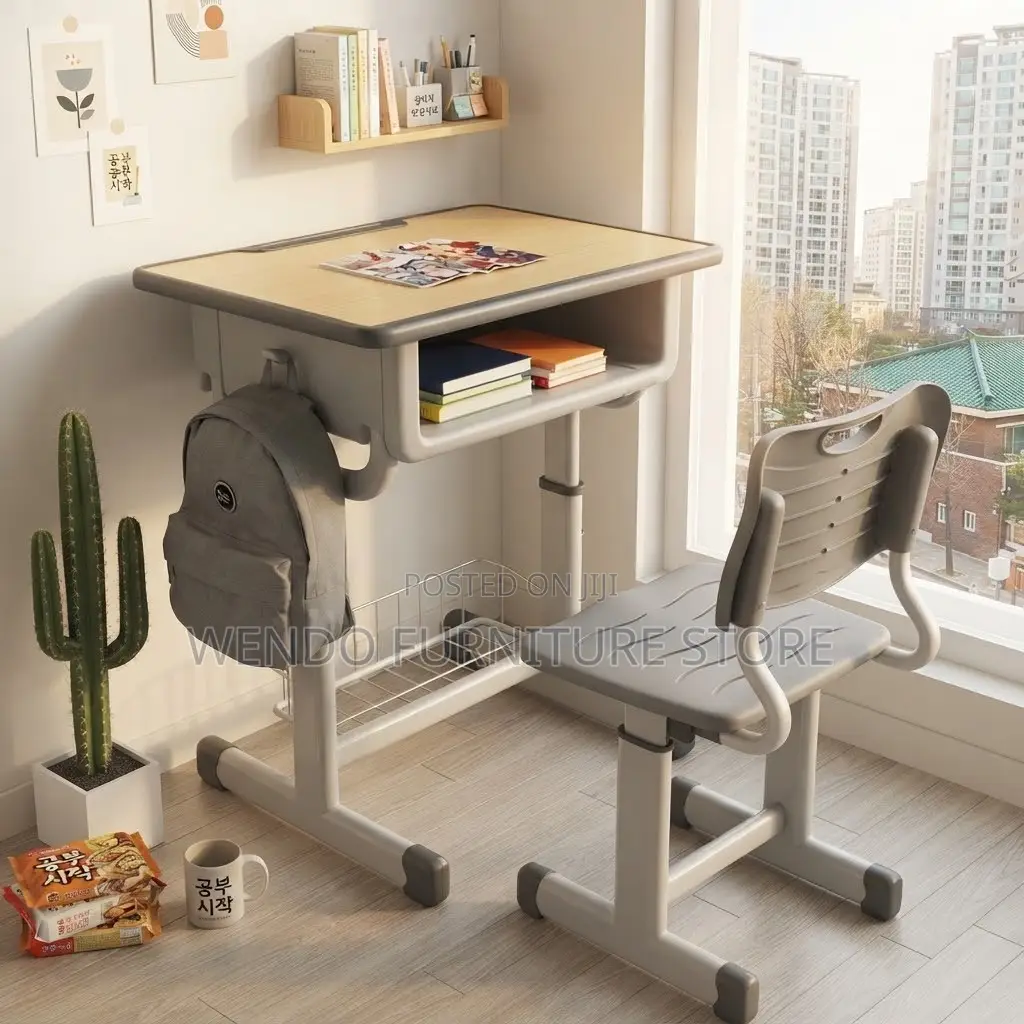 Home Desks; Kids Reclining Desk Chair Set With Book Drawer