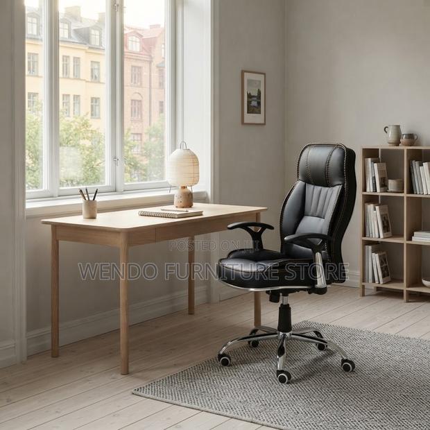 Office Chairs; Recliner Brown-Black High Back Support Chairs - thumbnail 7
