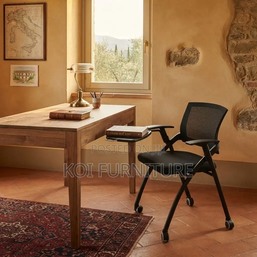 Office Chairs; Conference Room School Chair With Table Attached