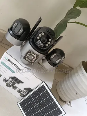 V380 Pro 3-Lens Solar PTZ Camera – Ultra HD Wireless CCTV