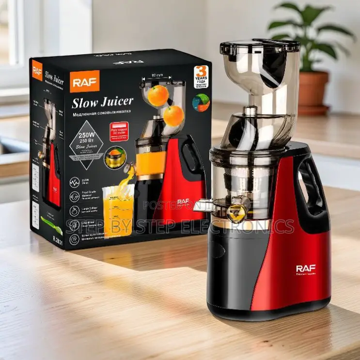 Strong Extraction Power RAF R.2831 400Ml Slow Juicer Juice Extractor