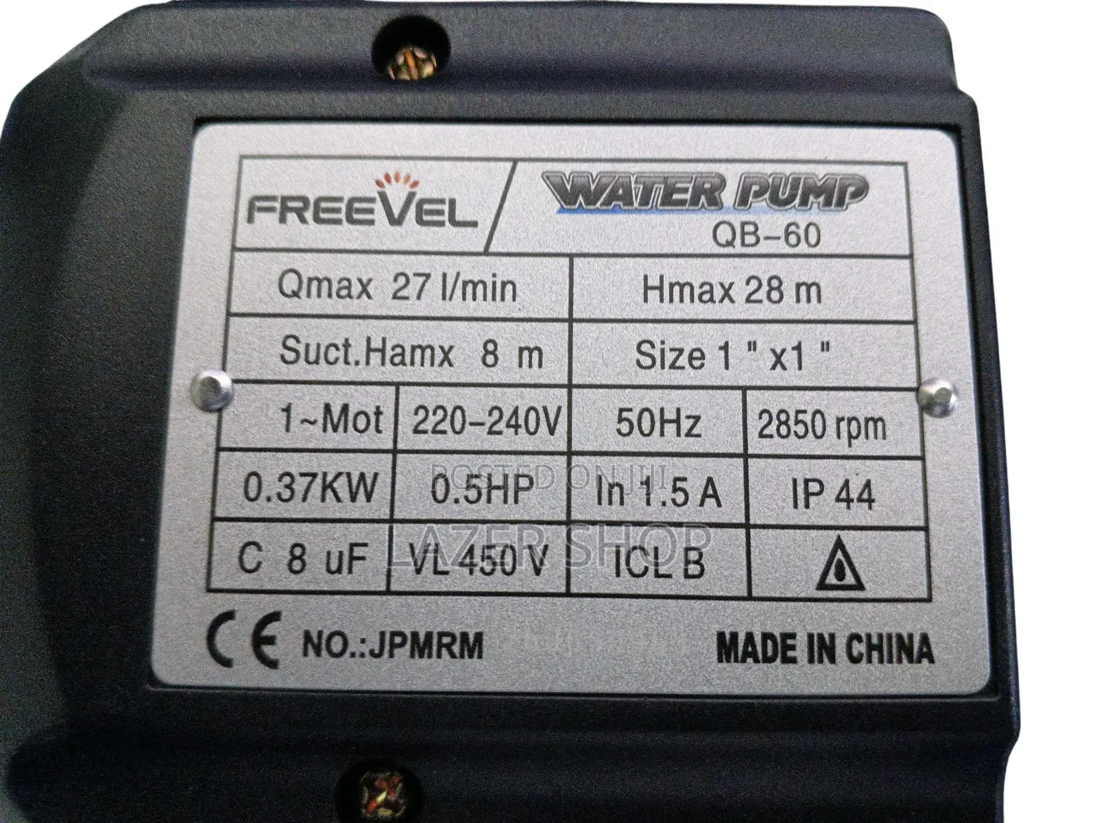 Freevel Water Pump 0.5hp