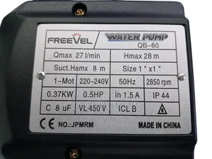 Freevel Water Pump 0.5hp