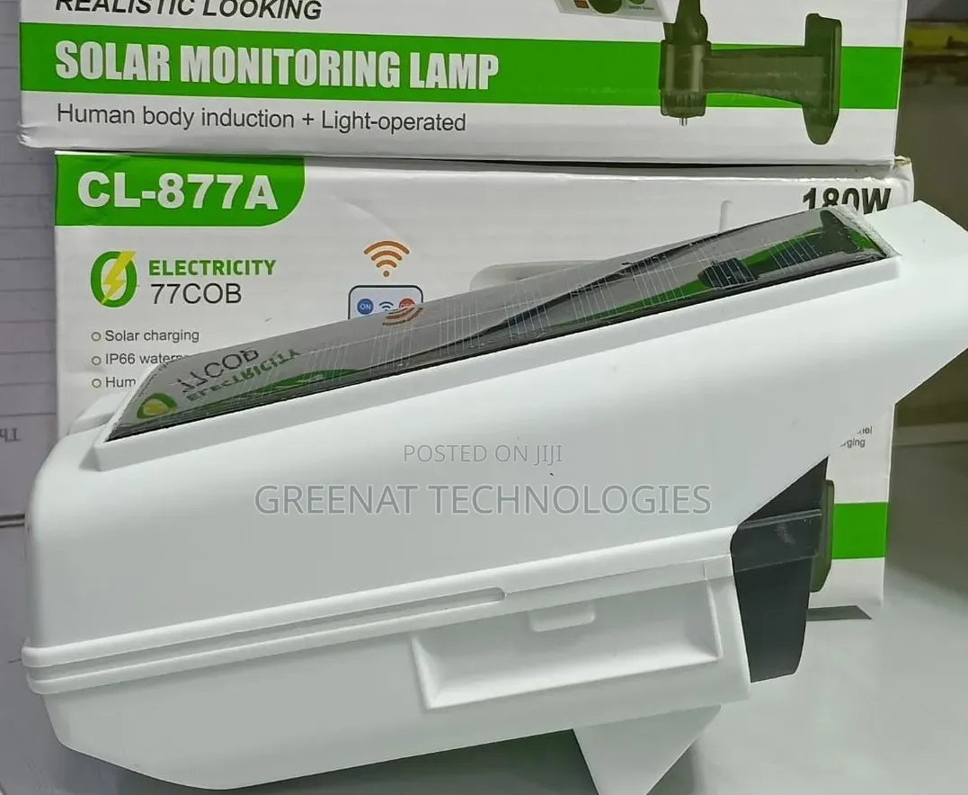 180W Solar Monitoring Lamp - CCTV Dummy Design