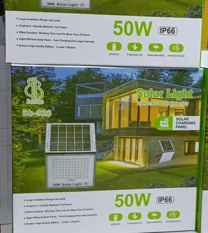 50W Solar Wall Flood Light With Motion Sensor