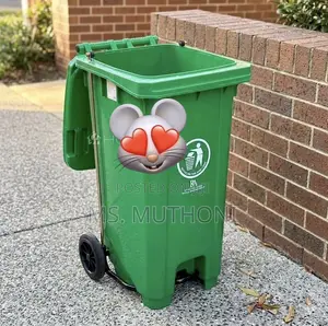 Wheelie-120 Liter Plastic Dustbin Trash Can