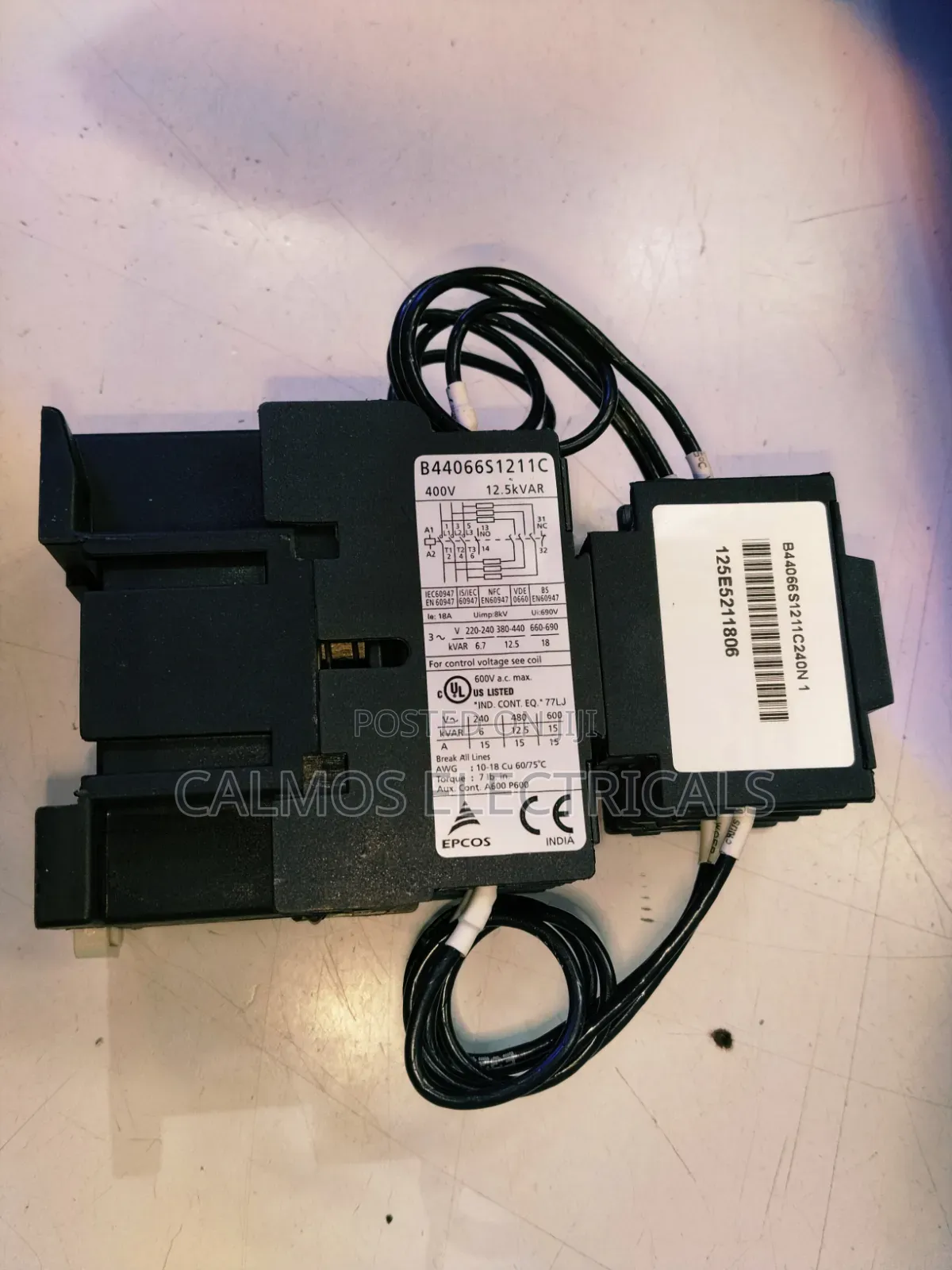12.5kvar Power Factor Contactor