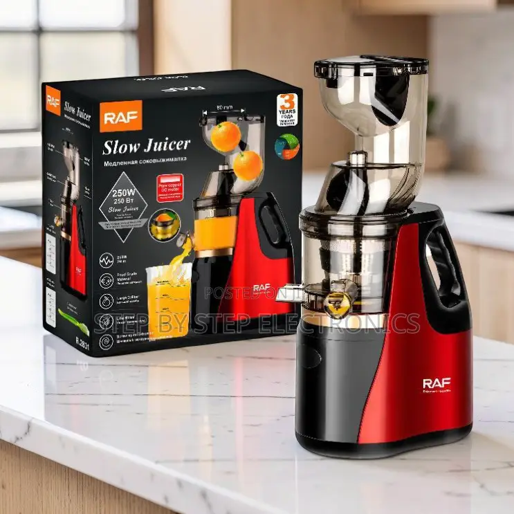 Home Kitchen Essential RAF R.2831 400Ml Slow Juicer Juice Extractor