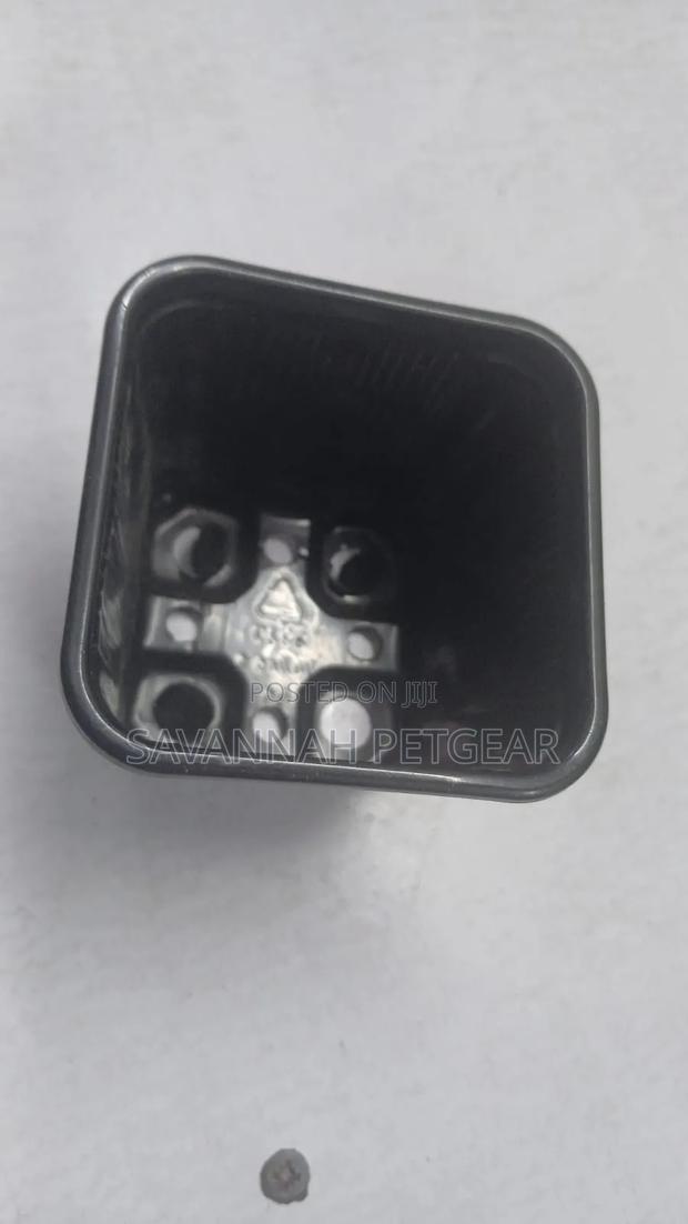 Reusable Plastic Planters Pots 150ML SQUARE (2.9" X 2.9" X 2.5")-10 PC