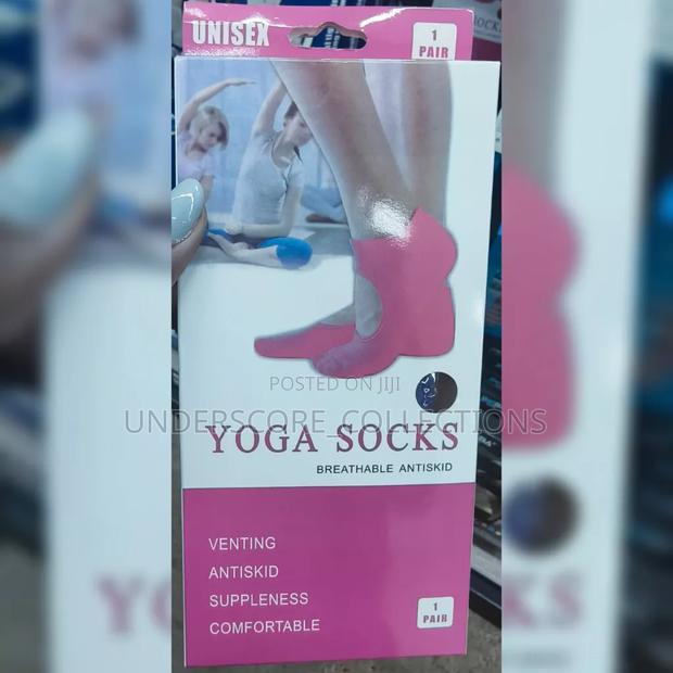 Pink Yoga Socks - main view