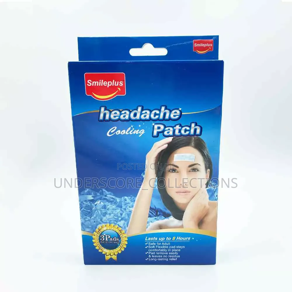 3pc Headache Cooling Gel Patches
