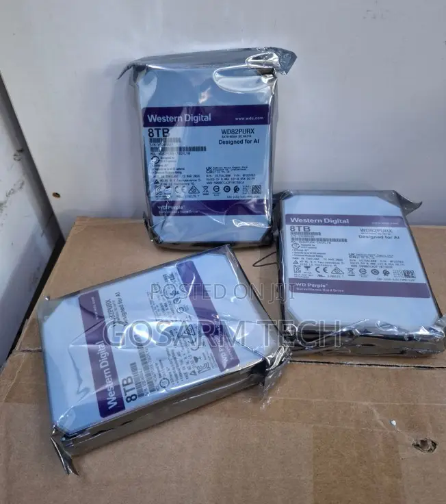 8TB WD Purple Surveillance HDD Hard Drive for CCTV DVR/NVR Recording