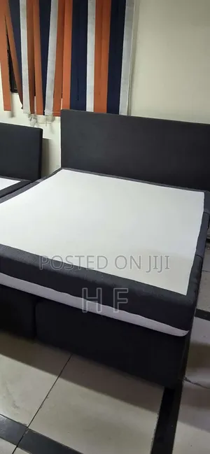 Luxury Modern Grey Split-Base Upholstered Bed Set
With Mattress