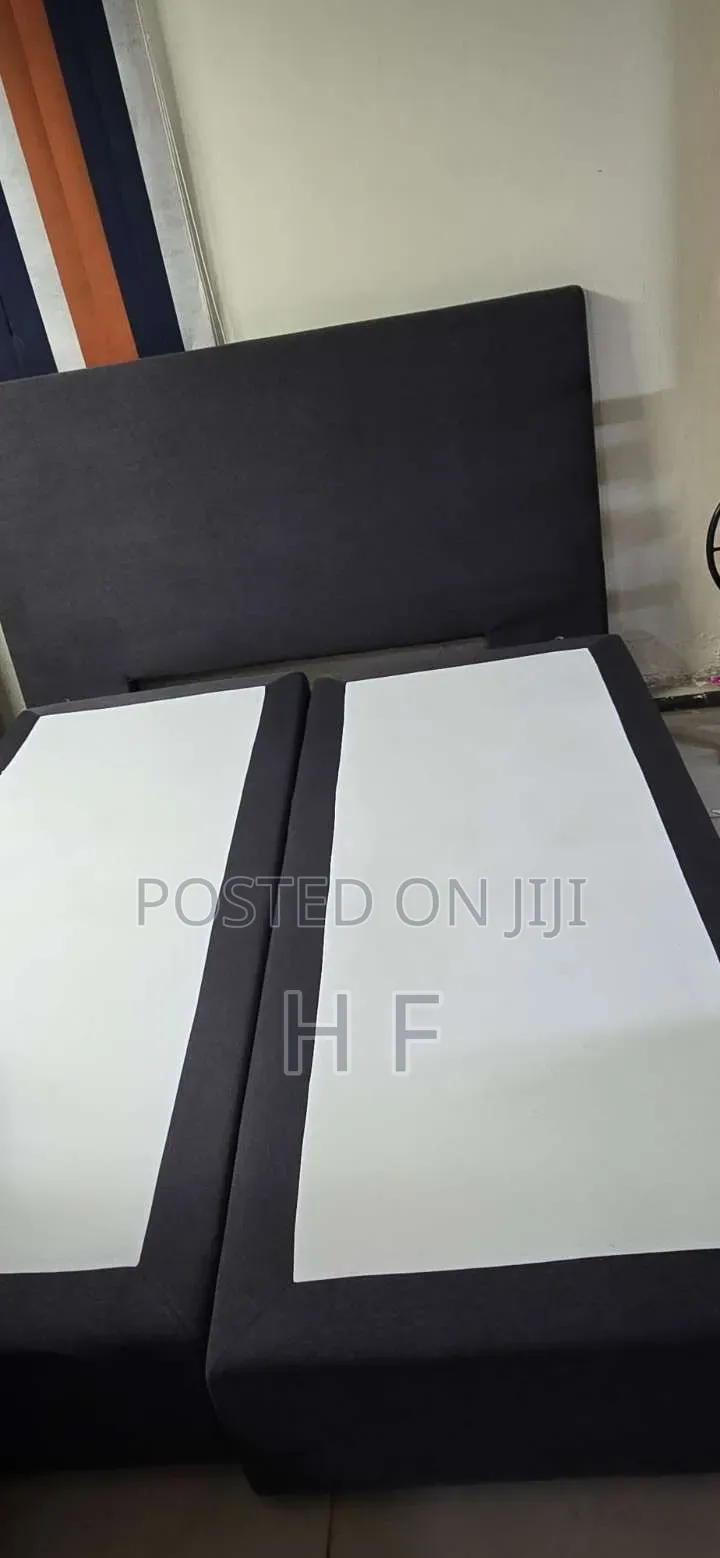 Luxury Modern Grey Split-Base Upholstered Bed Set
With Mattress