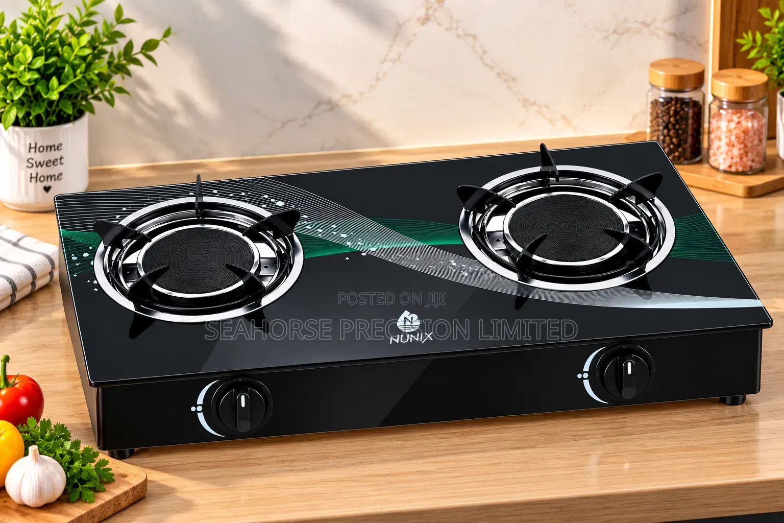 Nunix 2-Burner Infrared Gas Stove