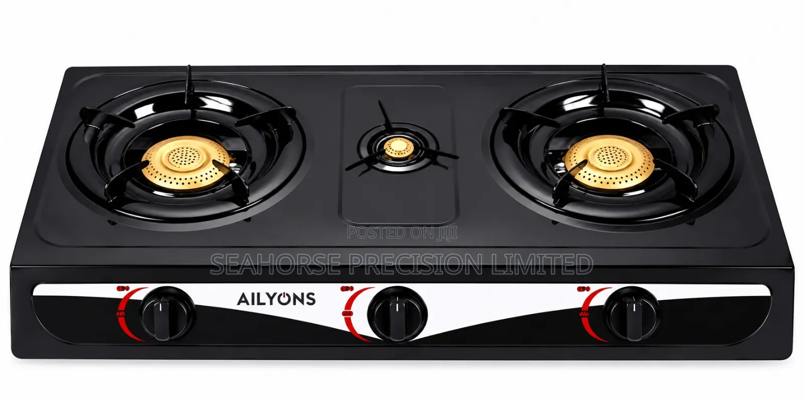 Ailyons 3-Burner Gas Cooker 