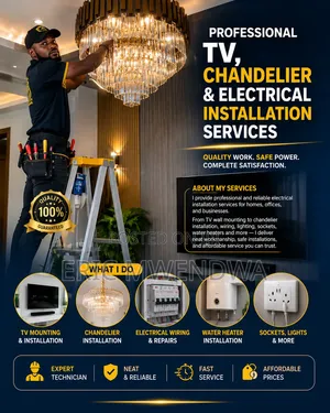 Professional TV, Chandelier Electrical Installation Services